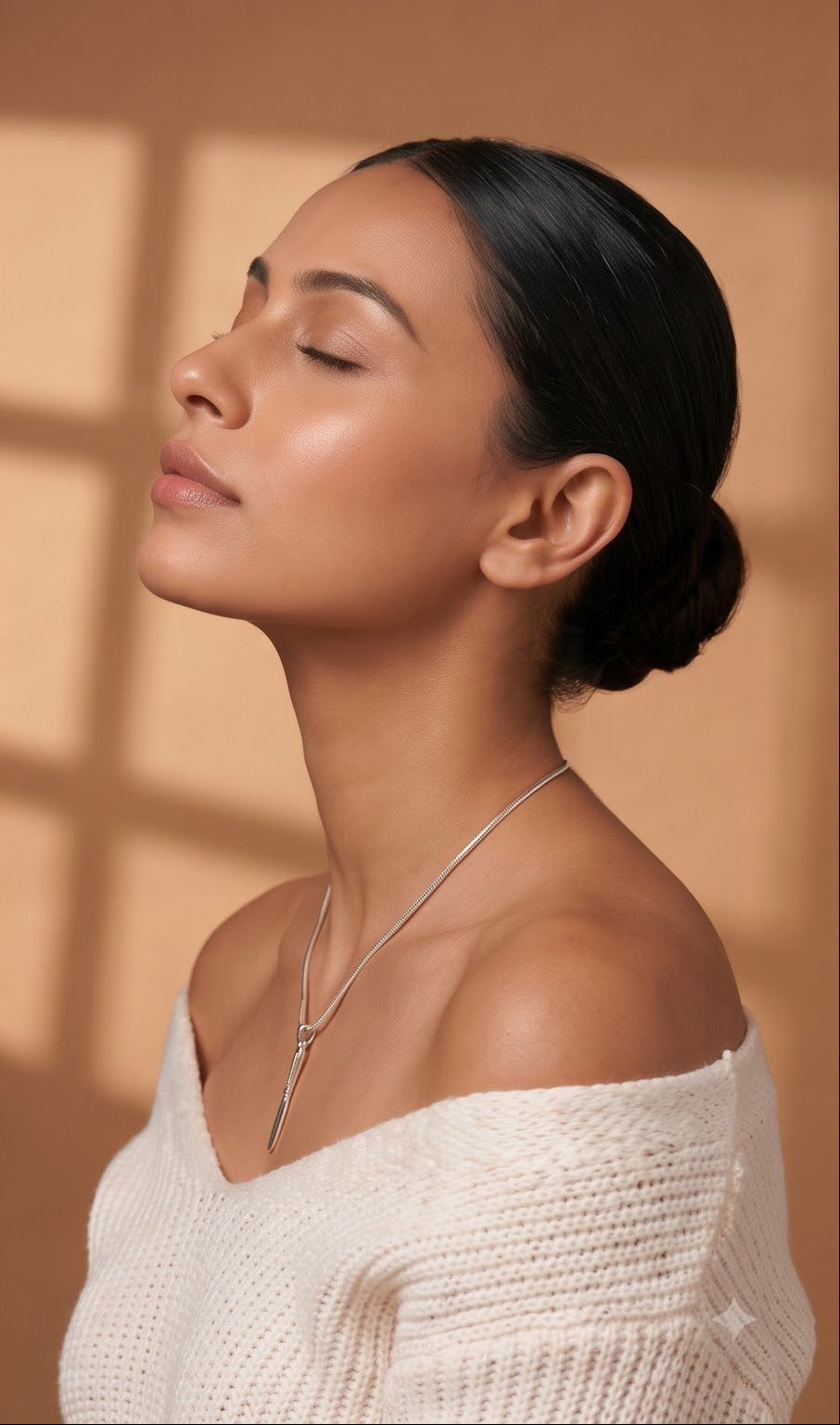 Knife Pendant Necklace & Dangle Earrings Set | Minimalist Silver Jewelry