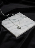 Sterling Silver Peace Sign Jewelry Set | Boho Minimalist Necklace & Earrings