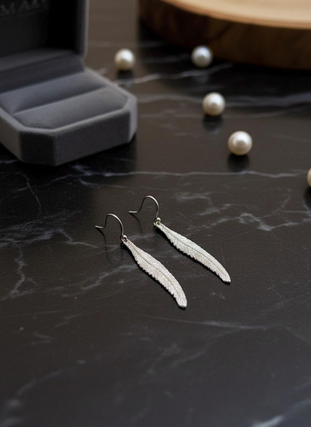 Handmade Silver Feather Earrings, Sterling Silver Dangle Earrings, Boho Gift for Her, Nature Inspired Jewelry, Birthday Gift