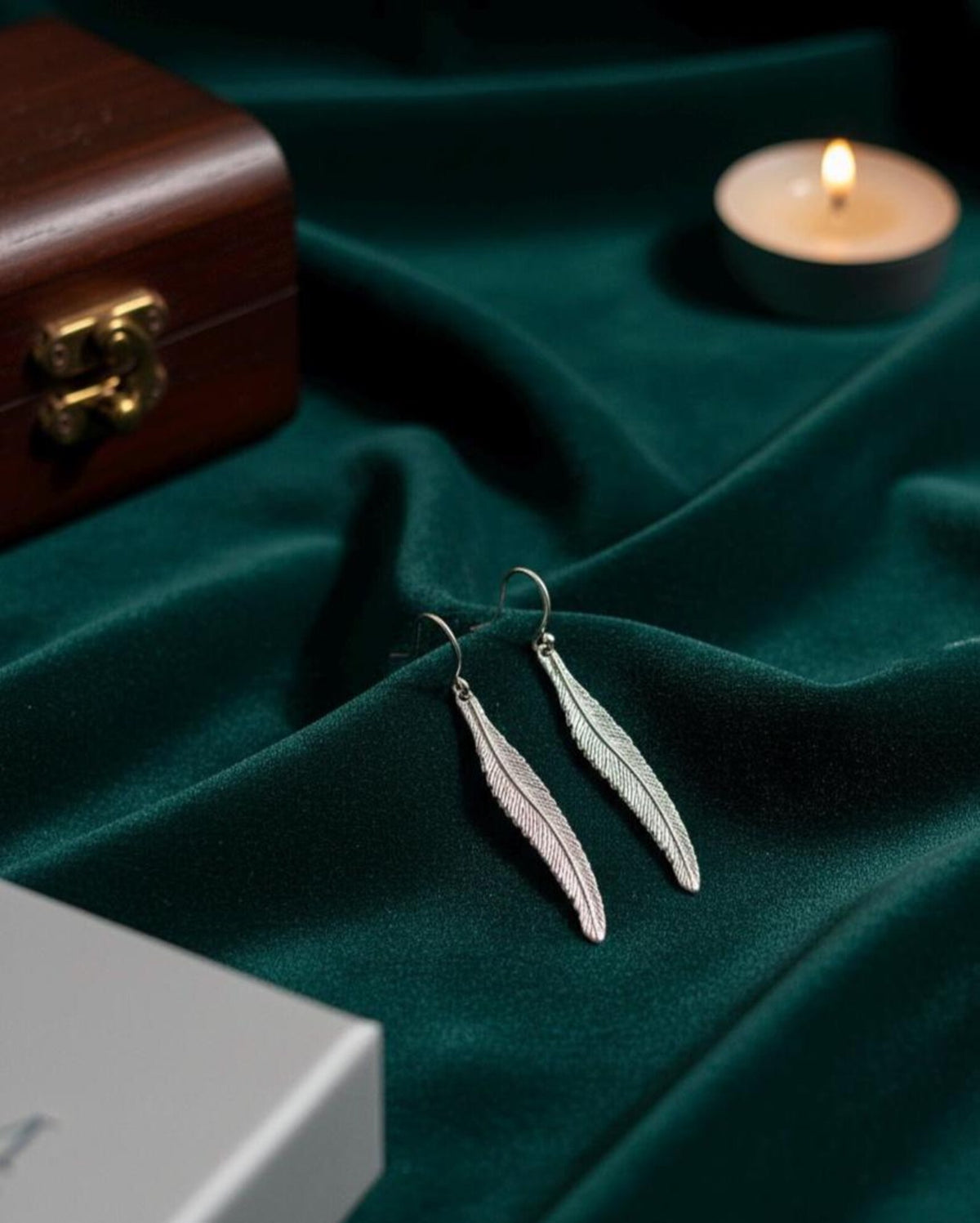 Handmade Silver Feather Earrings, Sterling Silver Dangle Earrings, Boho Gift for Her, Nature Inspired Jewelry, Birthday Gift