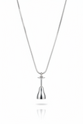 Sterling Silver Bell Pendant Necklace | Handmade Musical Charm