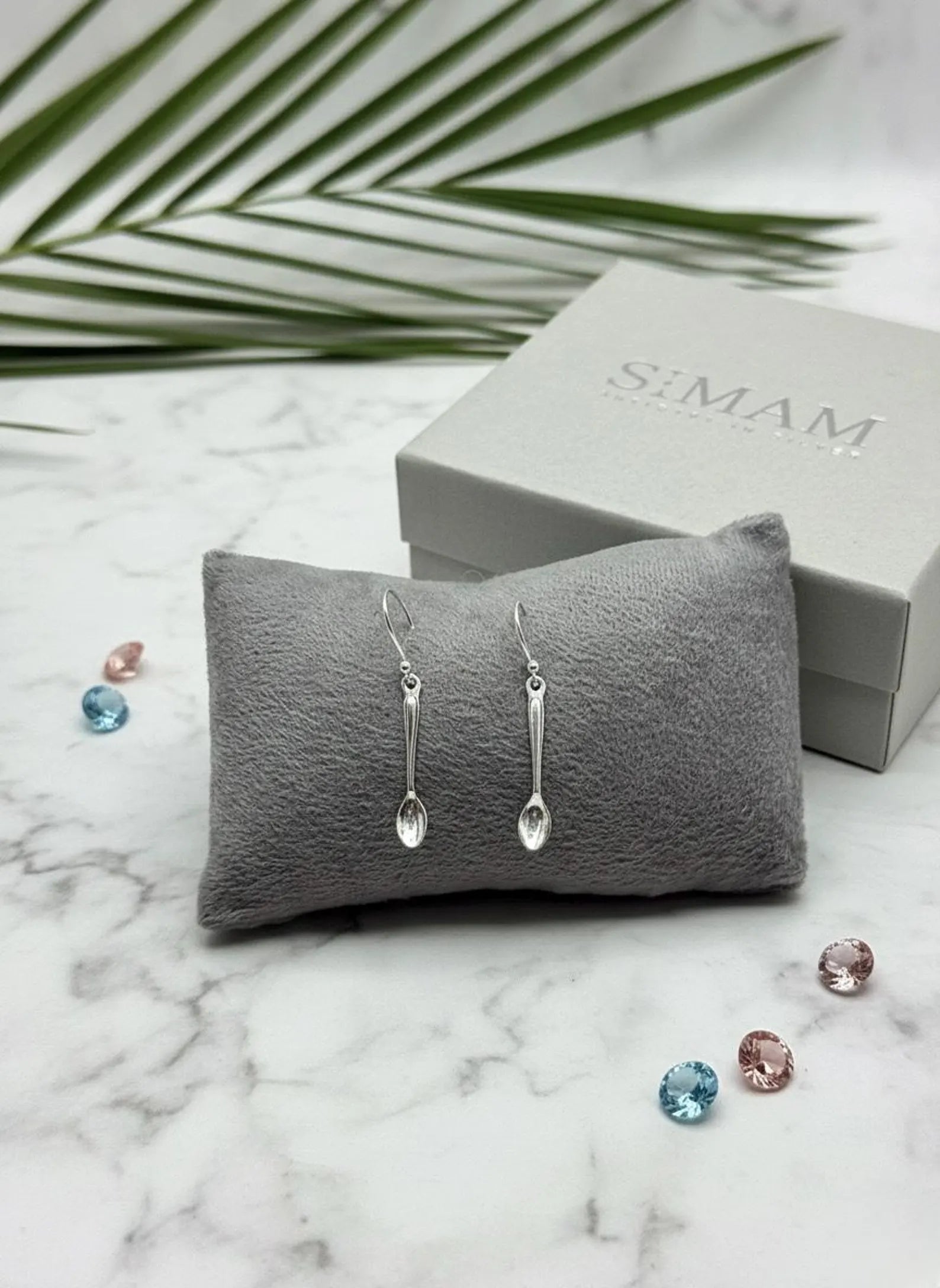 Sterling Silver Spoon Necklace & Earrings Set | Minimalist Jewelry