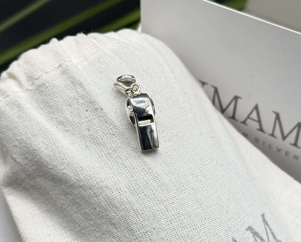 Sterling Silver Abstract Pendant Necklace | Modern Snake Chain