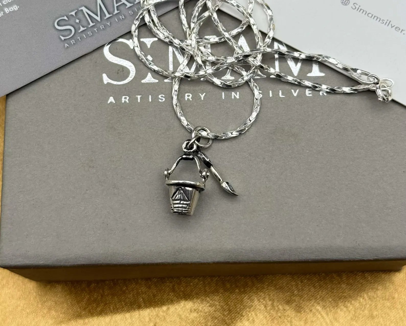 Sterling Silver Watering Can Necklace | Gardening Gift
