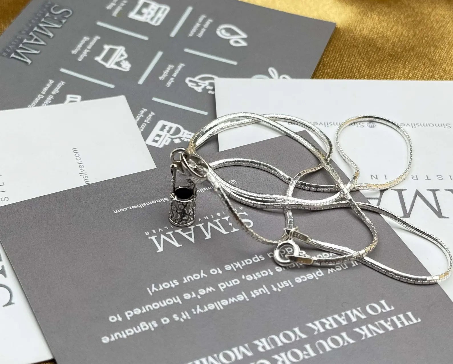 Sterling Silver Well Pendant Necklace – Handmade Charm Jewelry