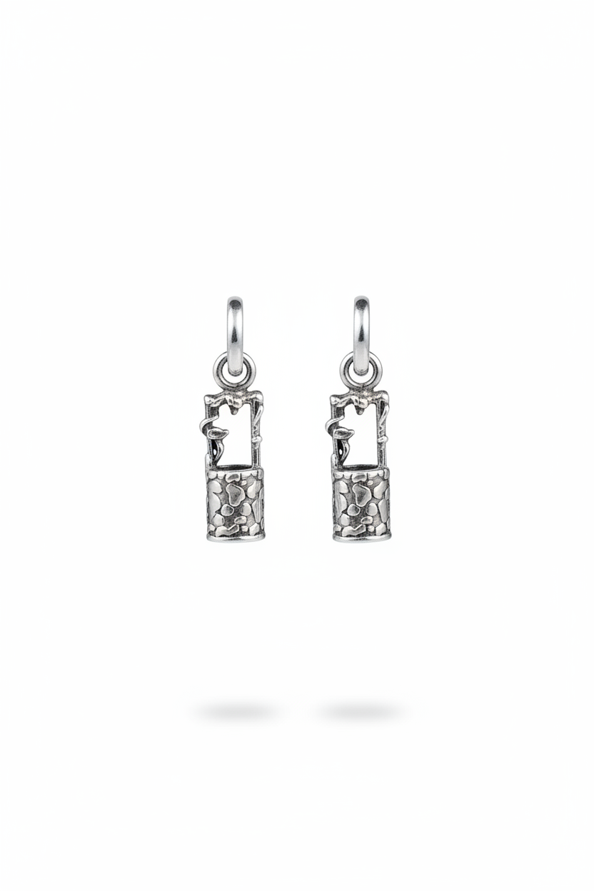 Sterling Silver Well Pendant Necklace – Handmade Charm Jewelry