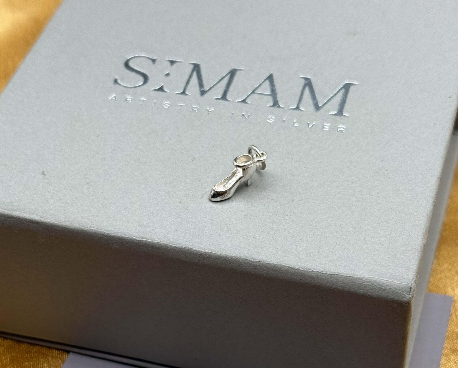 Sterling Silver Ice Skate Pendant Necklace | Winter Sports Gift