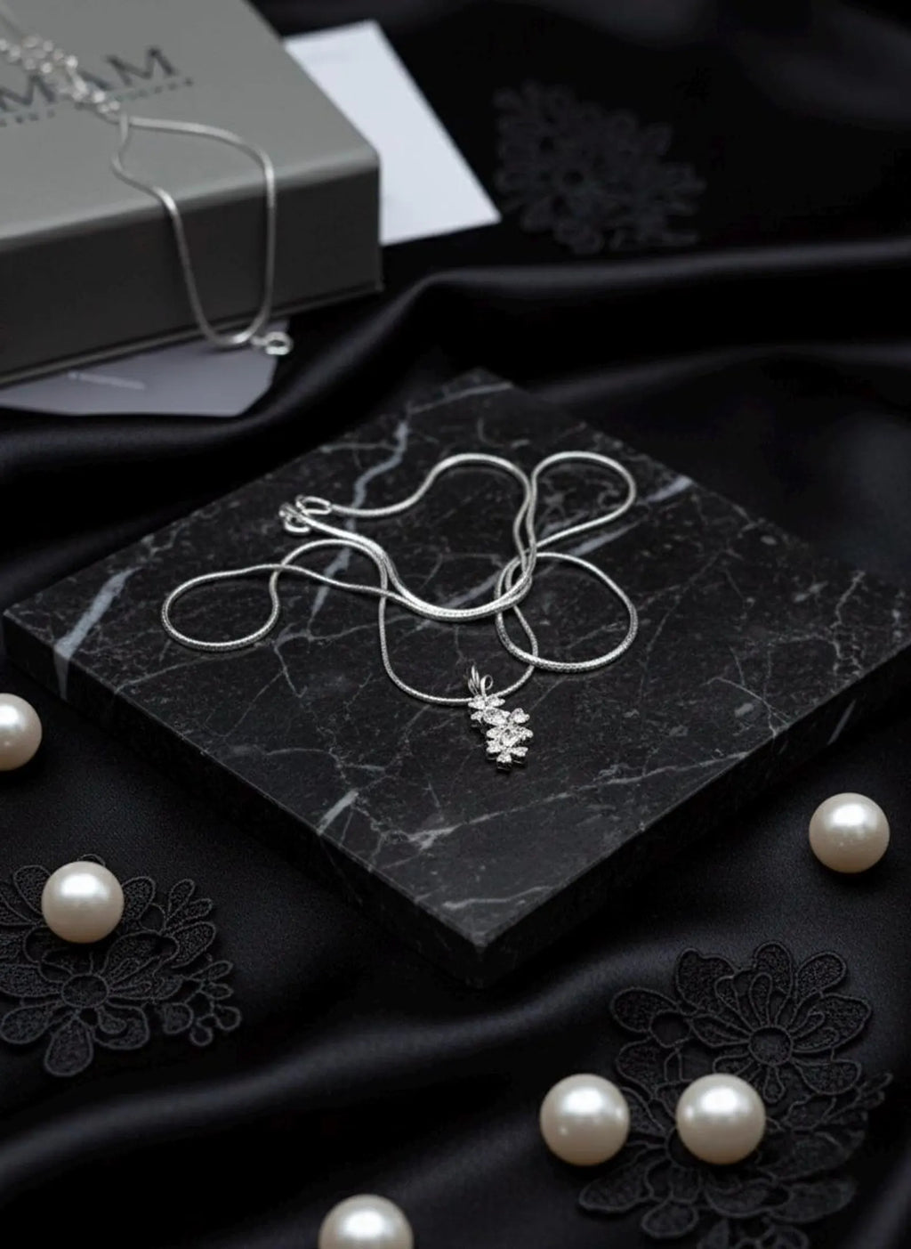 Sterling Silver Flower Pendant Necklace | Dainty Floral Jewelry