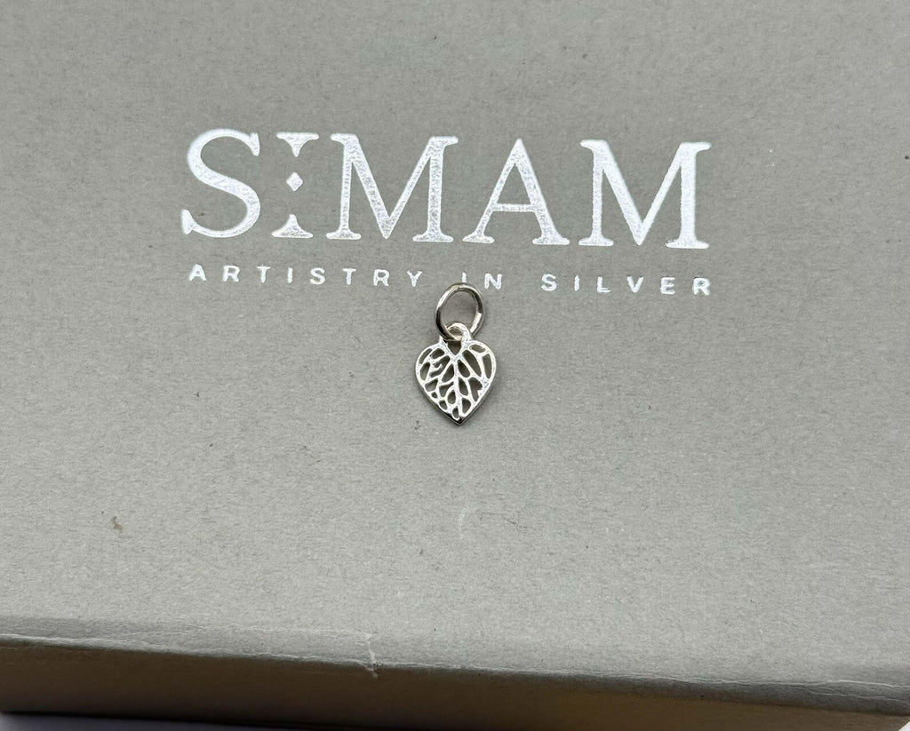 Silver Heart Leaf Pendant Necklace | Minimalist Nature Jewelry | Gift for Her | Christmas & Birthday Gift