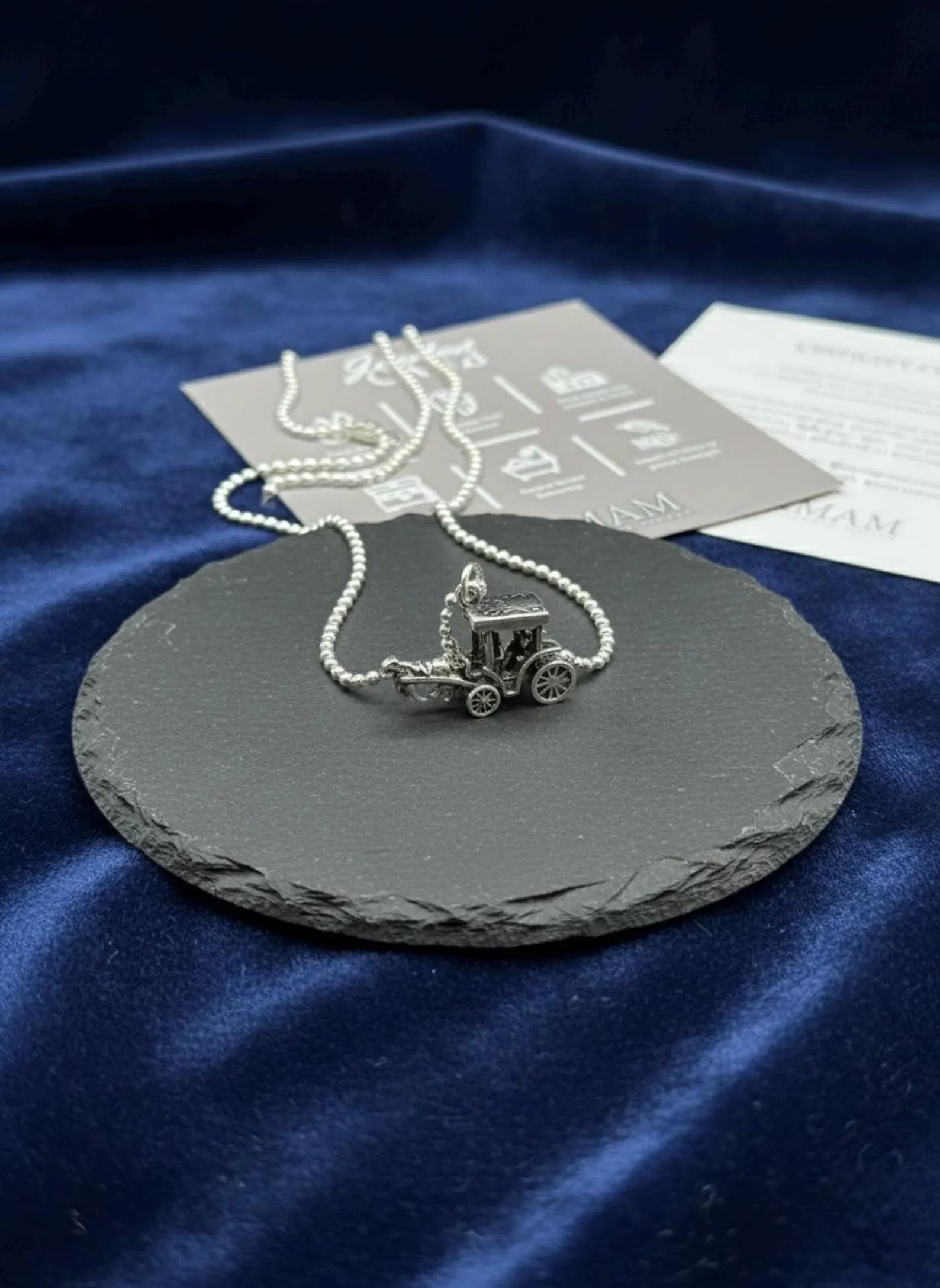 Sterling Silver Vintage Car Necklace | Classic Automobile Pendant