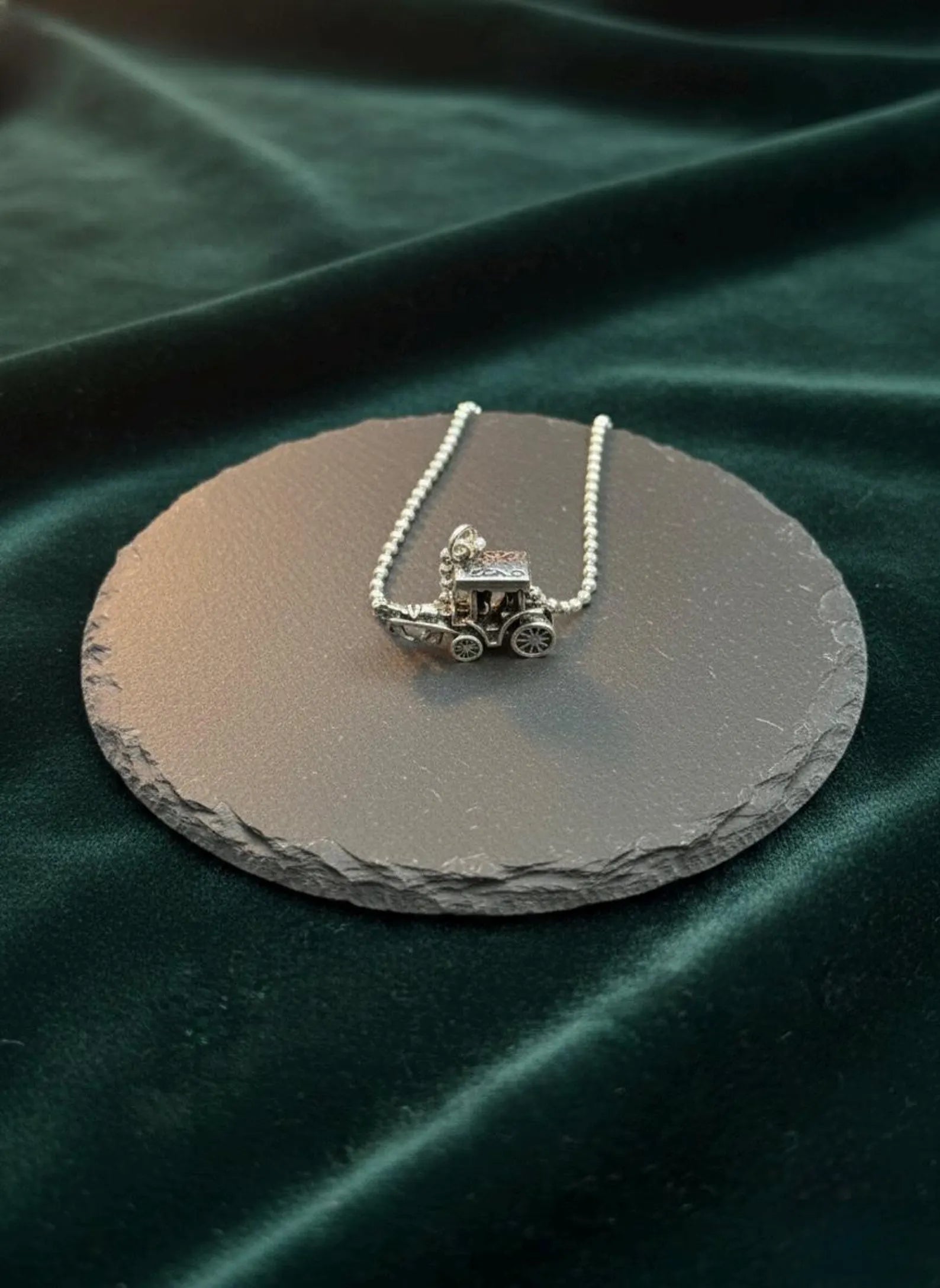 Sterling Silver Vintage Car Necklace | Classic Automobile Pendant