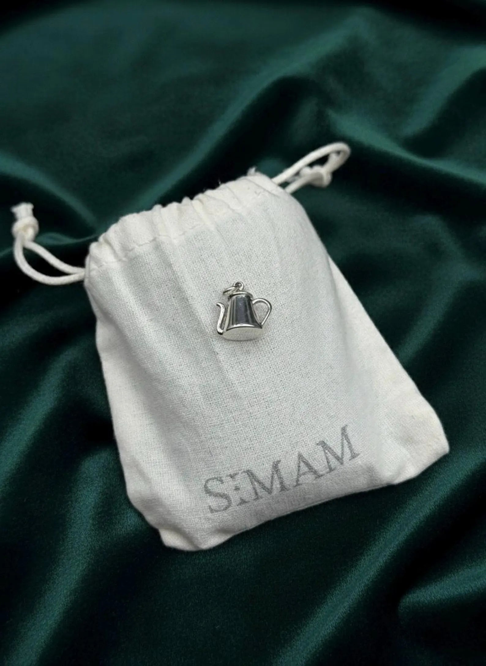 Sterling Silver Mini Teapot Necklace | Coffee Tea Lover Gift