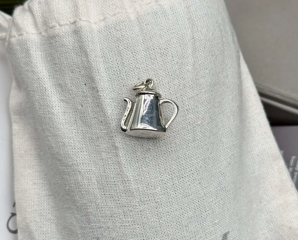 Sterling Silver Mini Teapot Necklace | Coffee Tea Lover Gift