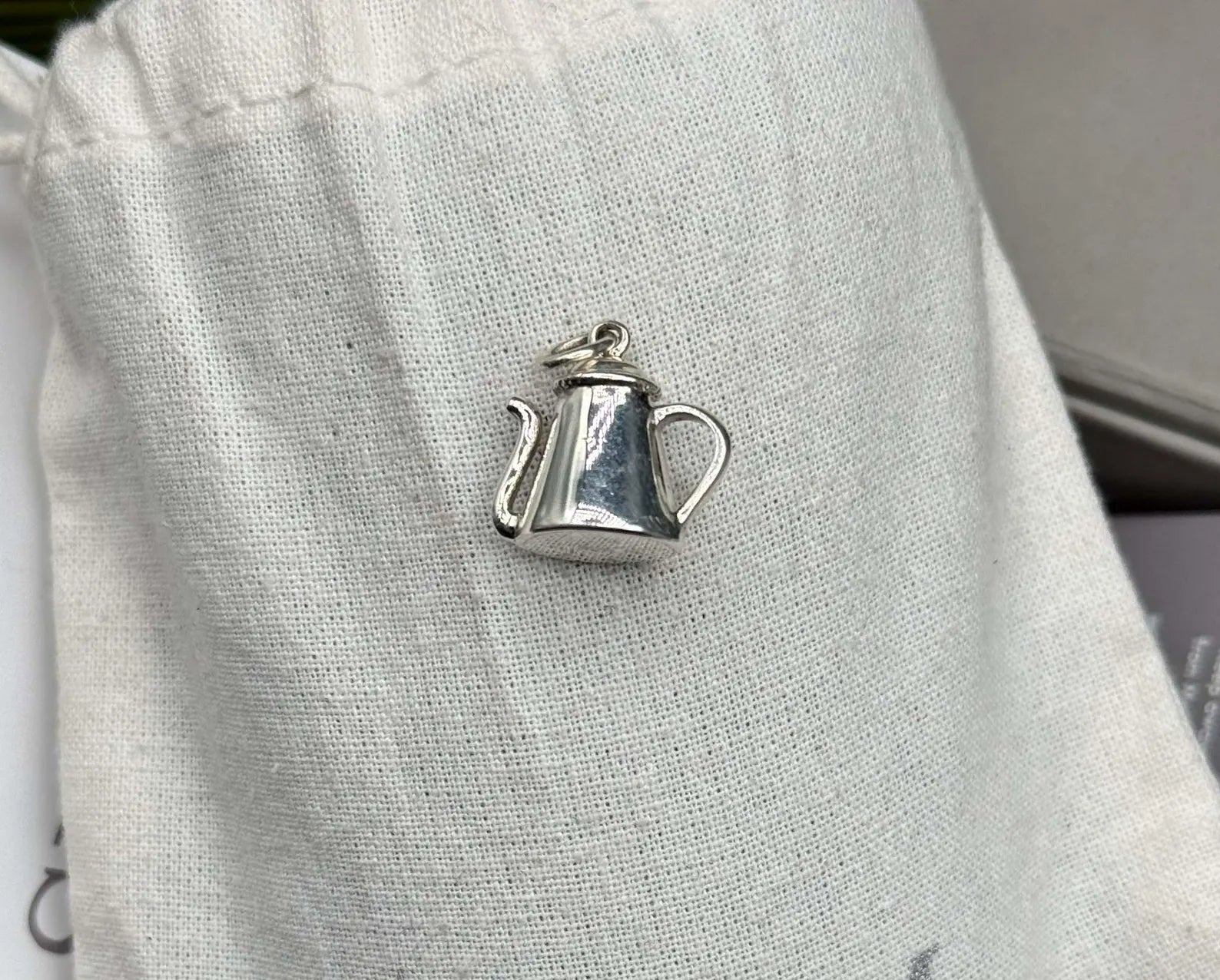 Sterling Silver Mini Teapot Necklace | Coffee Tea Lover Gift