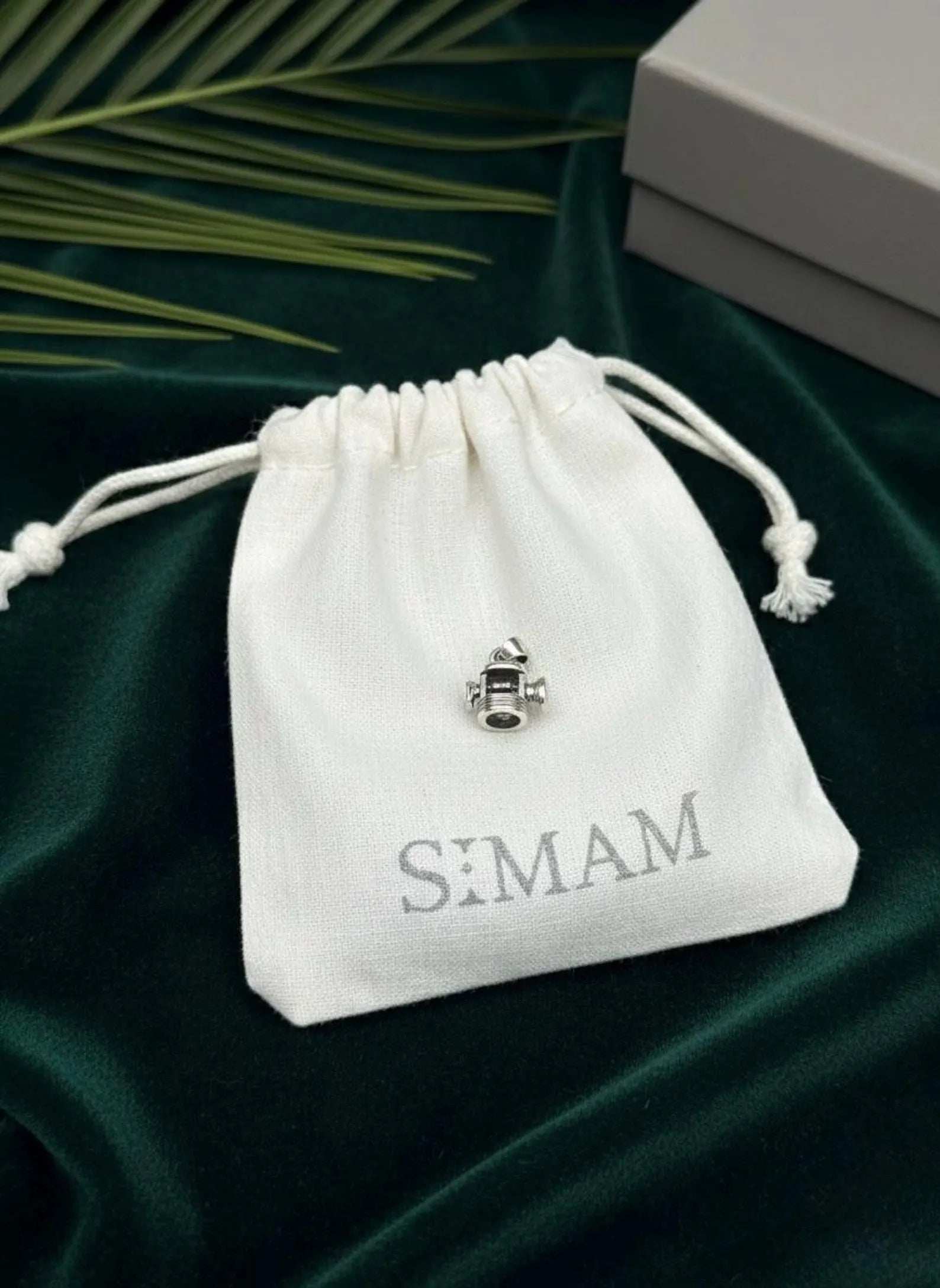 Sterling Silver Christmas Lantern Necklace | Minimalist Charm Pendant