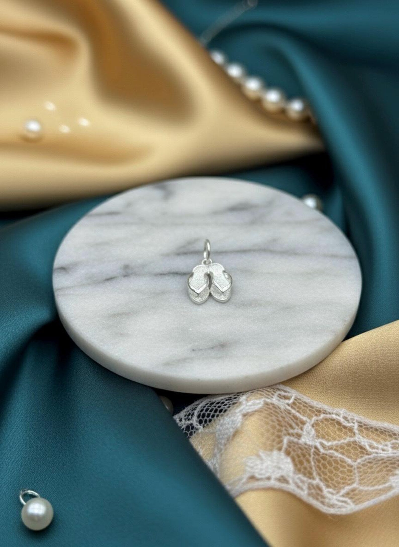 Sterling Silver Shoes Pendant Necklace | Handmade Sneaker Charm