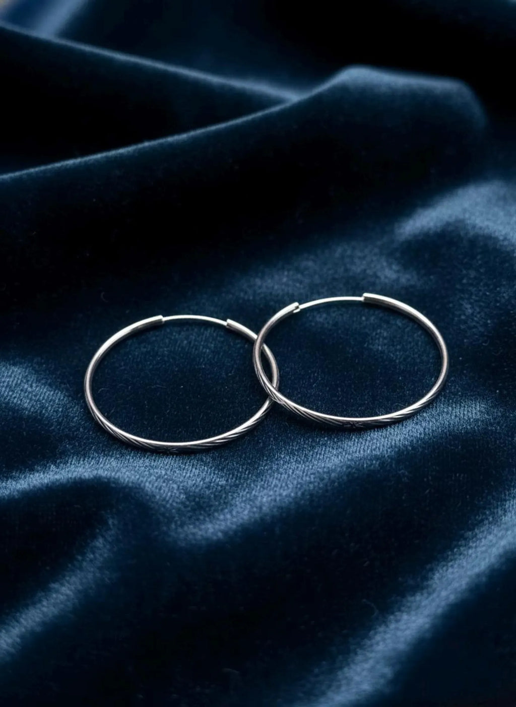 925 Sterling Silver Diamond Cut Hoop Earrings, Sparkly Faceted Minimalist Everyday Jewelry