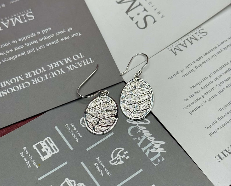 Silver Leaf Earrings
