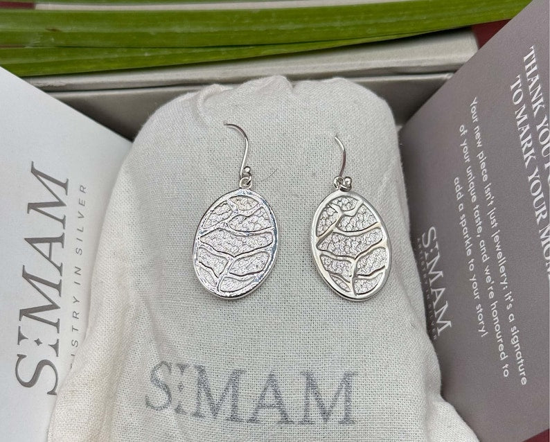 Silver Leaf Earrings