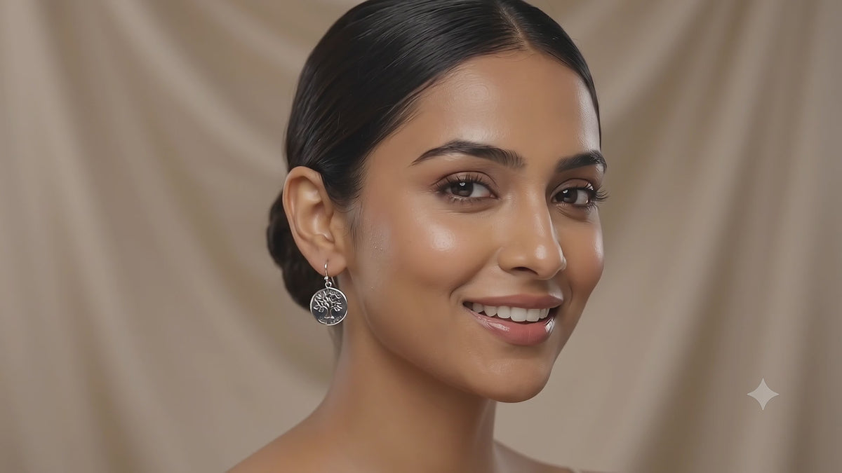 Silver Tree of Life Earrings