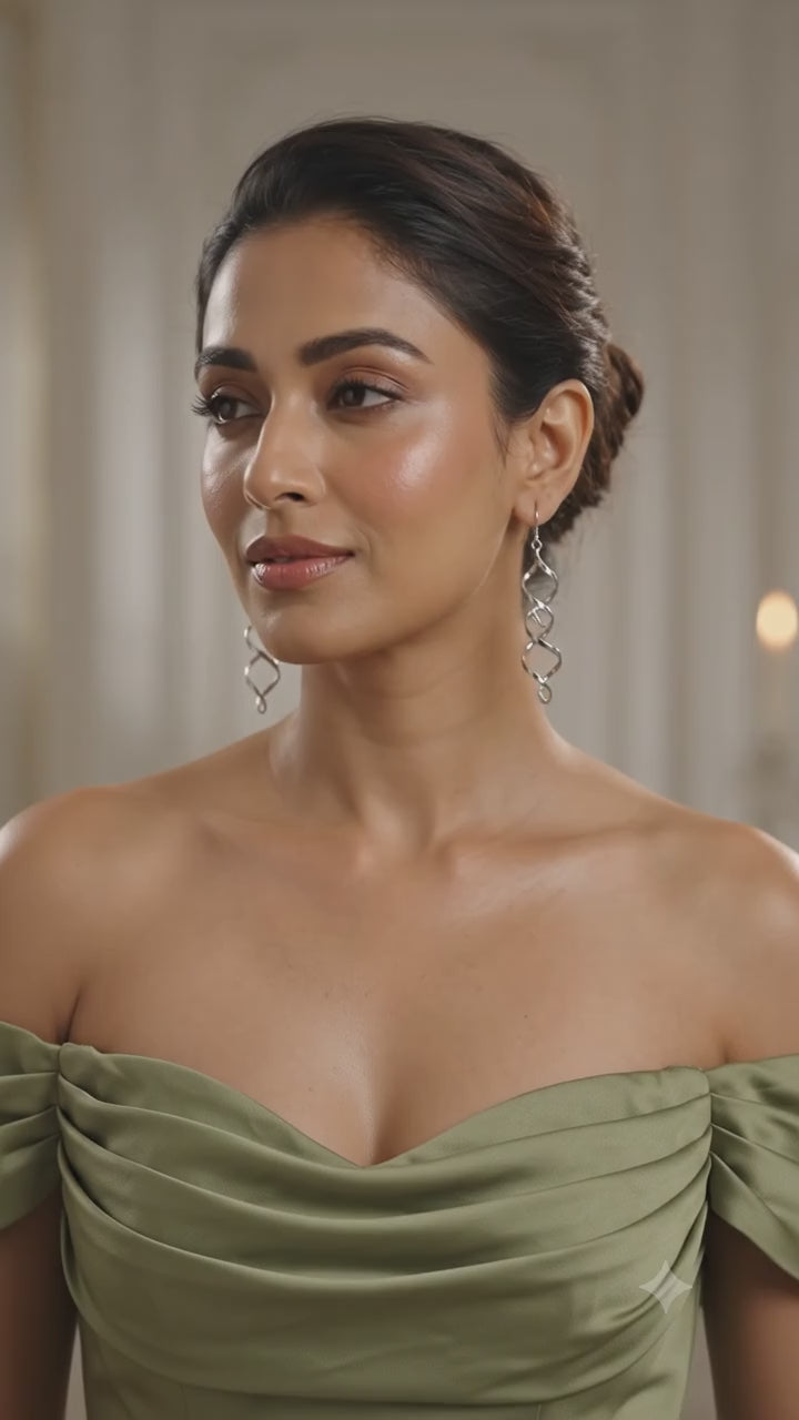 silver earring video