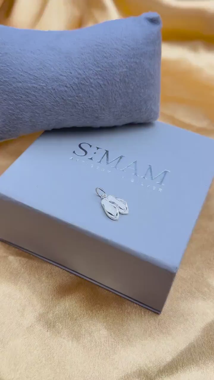 Sterling Silver Shoes Pendant Necklace | Handmade Sneaker Charm