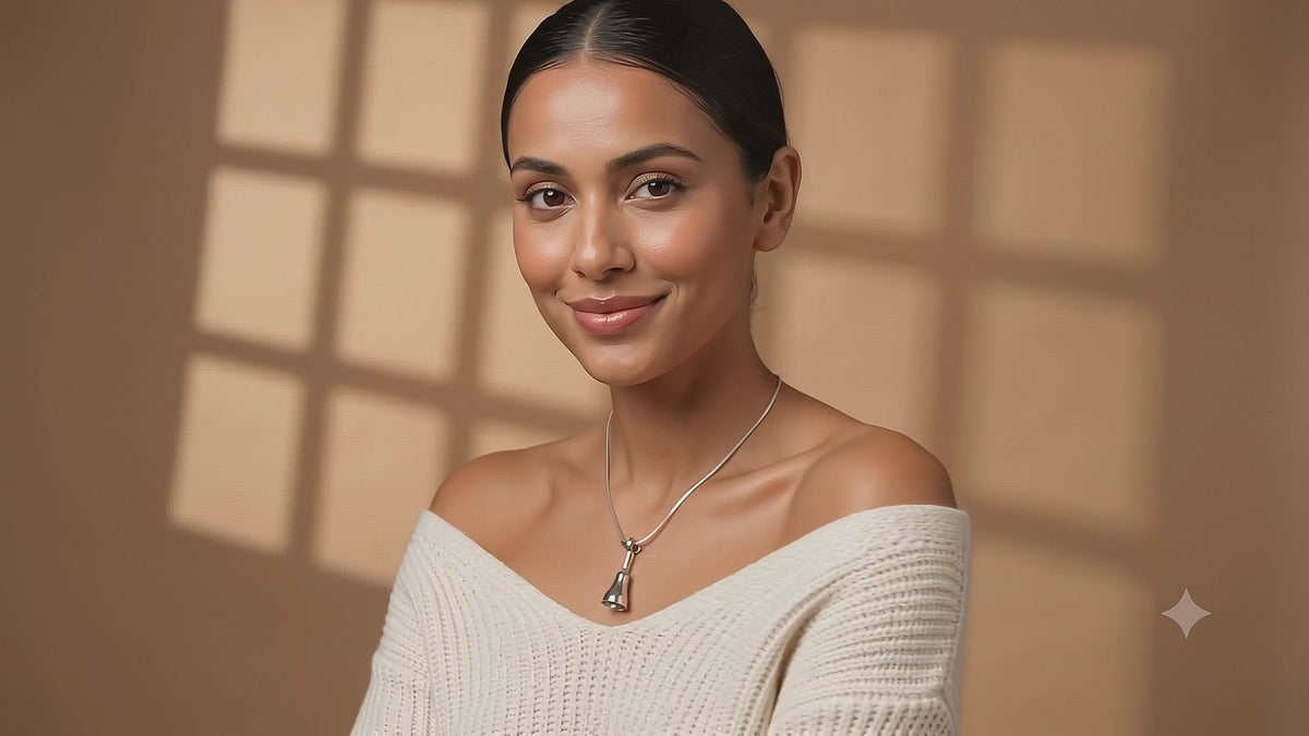 Sterling Silver Bell Pendant Necklace | Handmade Musical Charm