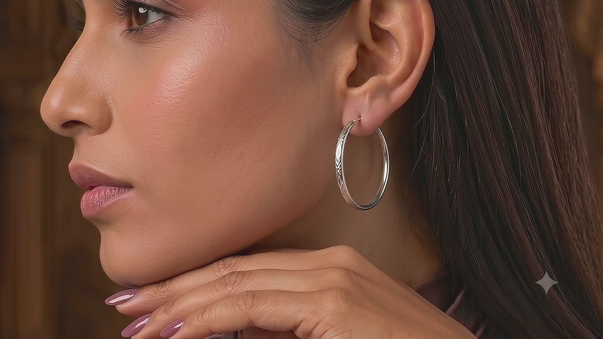 925 Sterling Silver Twisted Hoop Earrings, Textured Silver Hoops, Classic Round Earrings, Minimalist Everyday Jewelry, Gift for Her