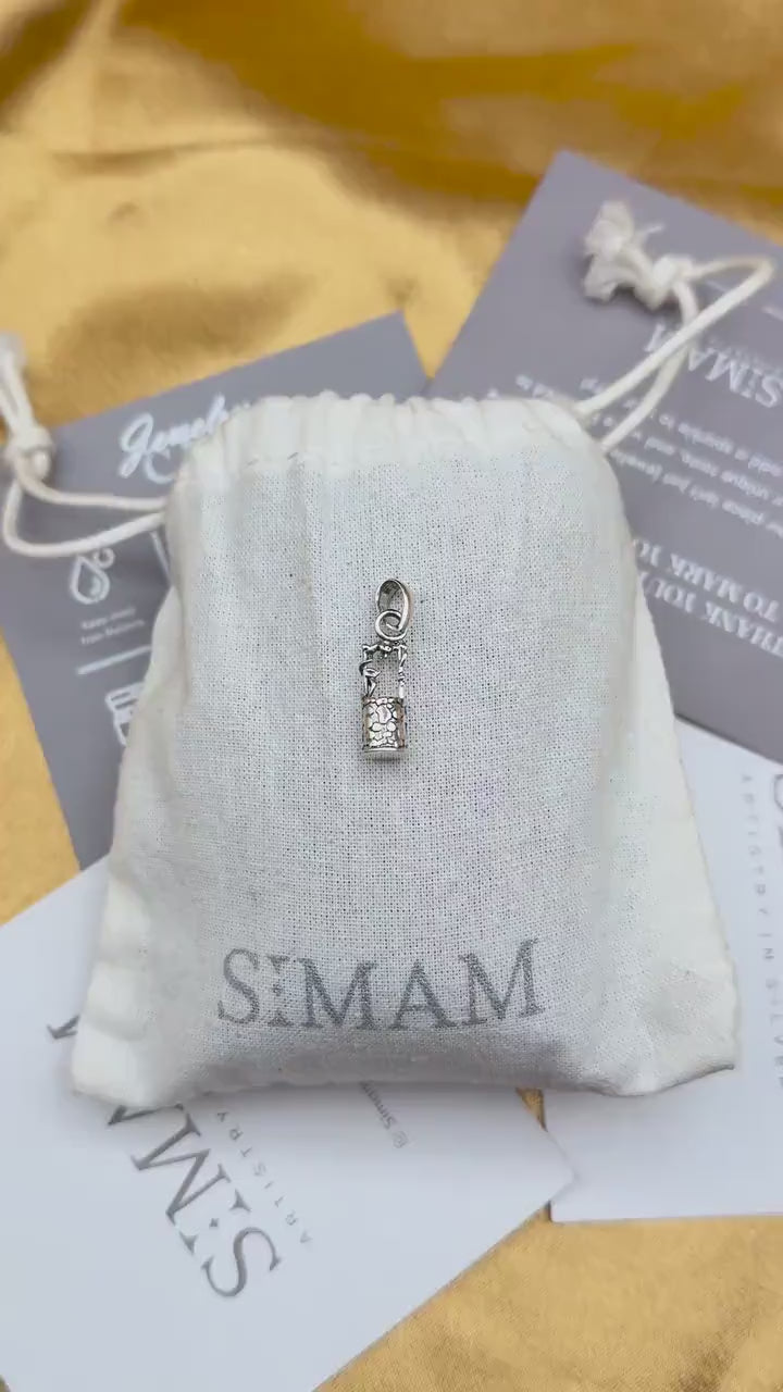 Sterling Silver Well Pendant Necklace – Handmade Charm Jewelry