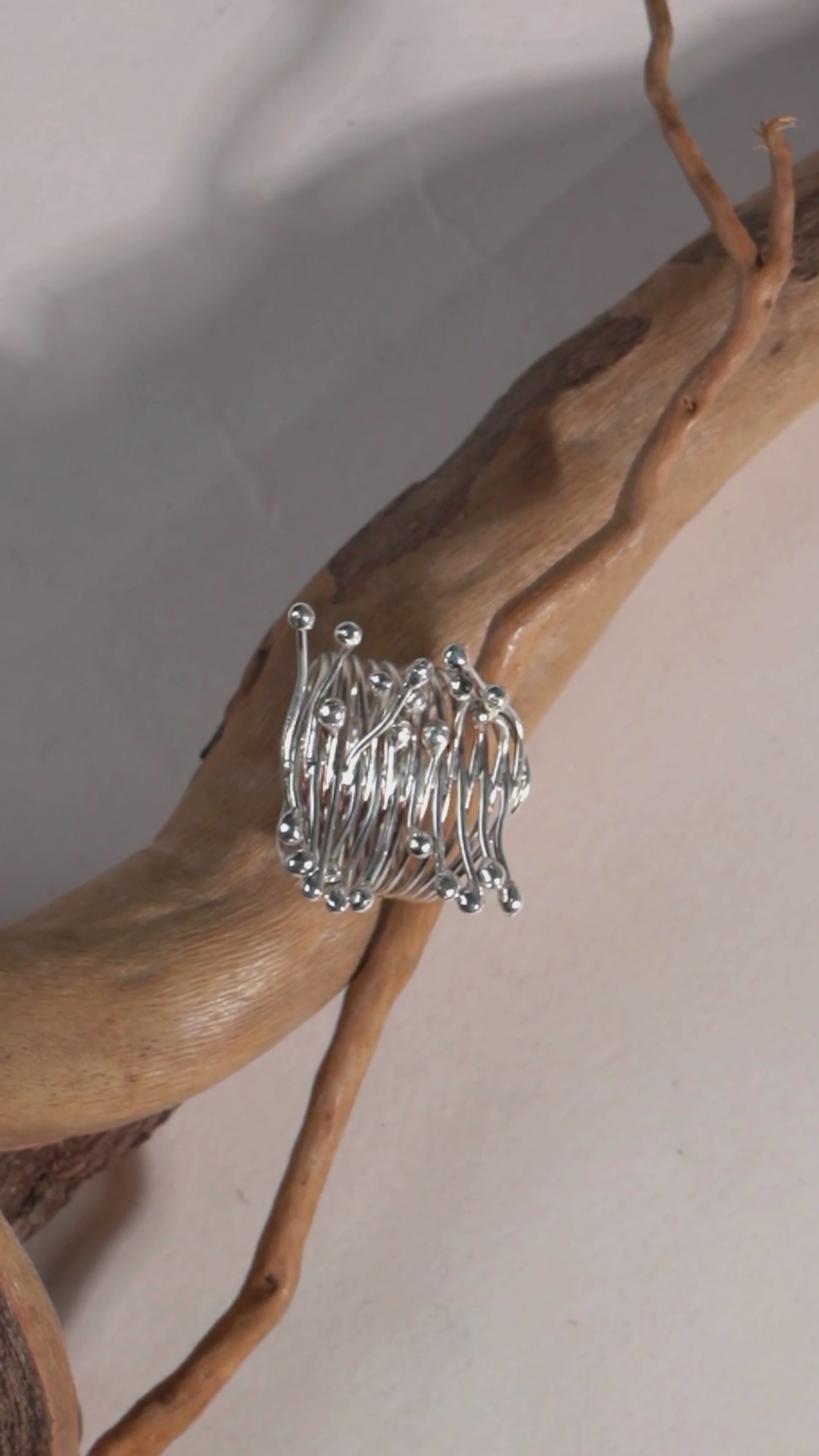 Handmade Silver Crown Ring – Adjustable Boho Jewelry for Women, Sterling Silver Royal Design Ring, Minimalist Crown Ring Gift for Her